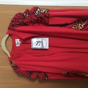 Sassy Jones jogger set- Abena red